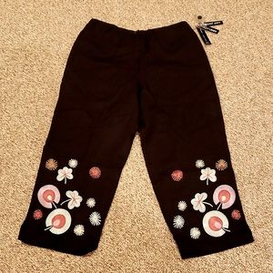 Larry Levine crop linen pants